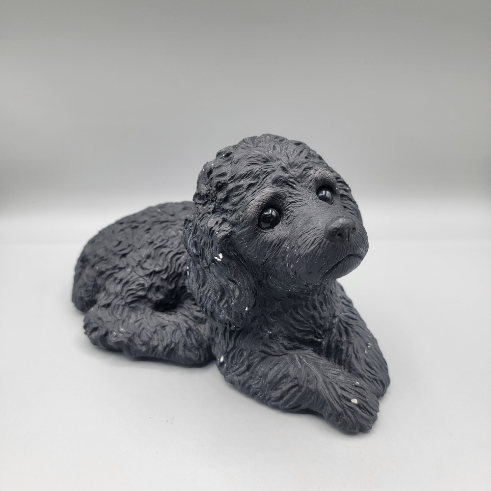Sandicast Black Poodle Dog Statuette